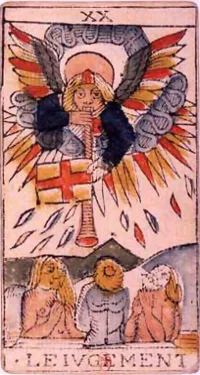 Mahkeme tarot kartı görseli