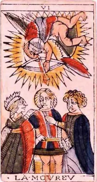 Aşıklar tarot kartı görseli