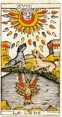 Ay tarot kartı görseli