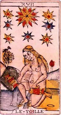 Yıldız tarot kartı görseli