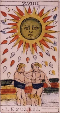 Güneş tarot kartı görseli